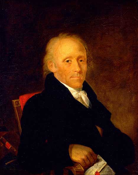 Painted portrait of Parson Mason Locke Weems, sitting in chair