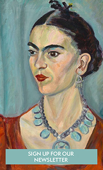 young woman with dark hair and eyebrows