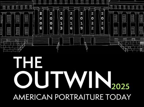 A promotional flier for the 2025 Outwin Boochever Portrait Competition.
